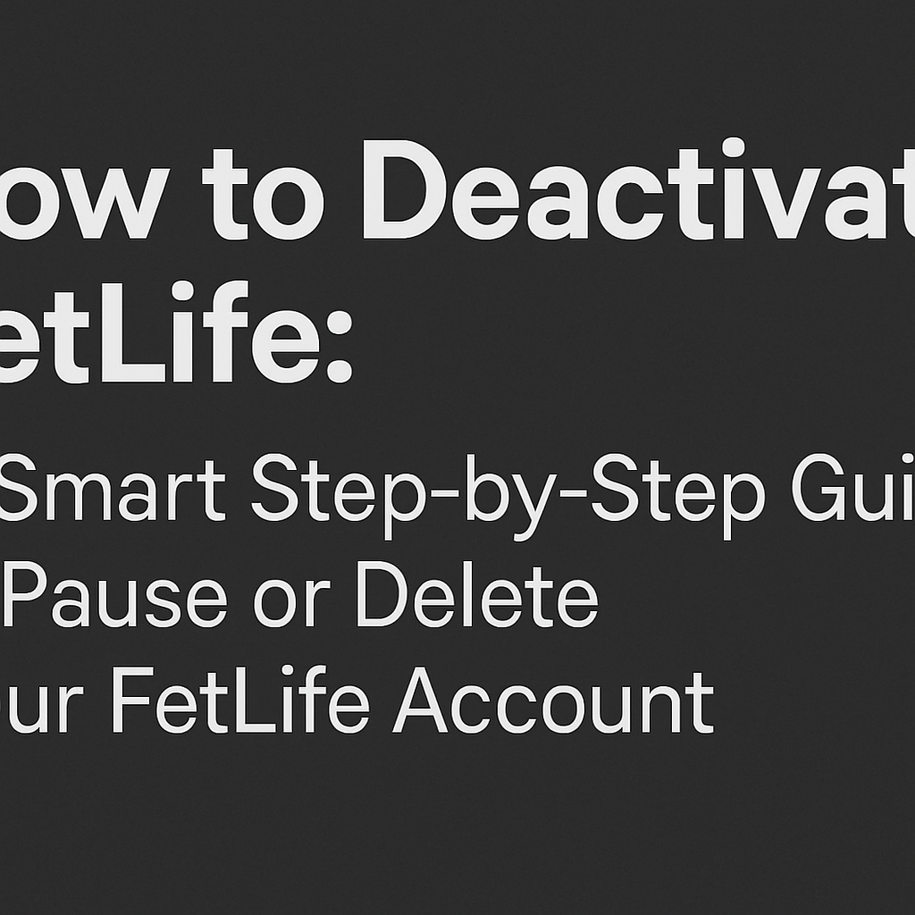 How To Deactivate Fetlife FetLife News How To Deactivate Fetlife FetLife News