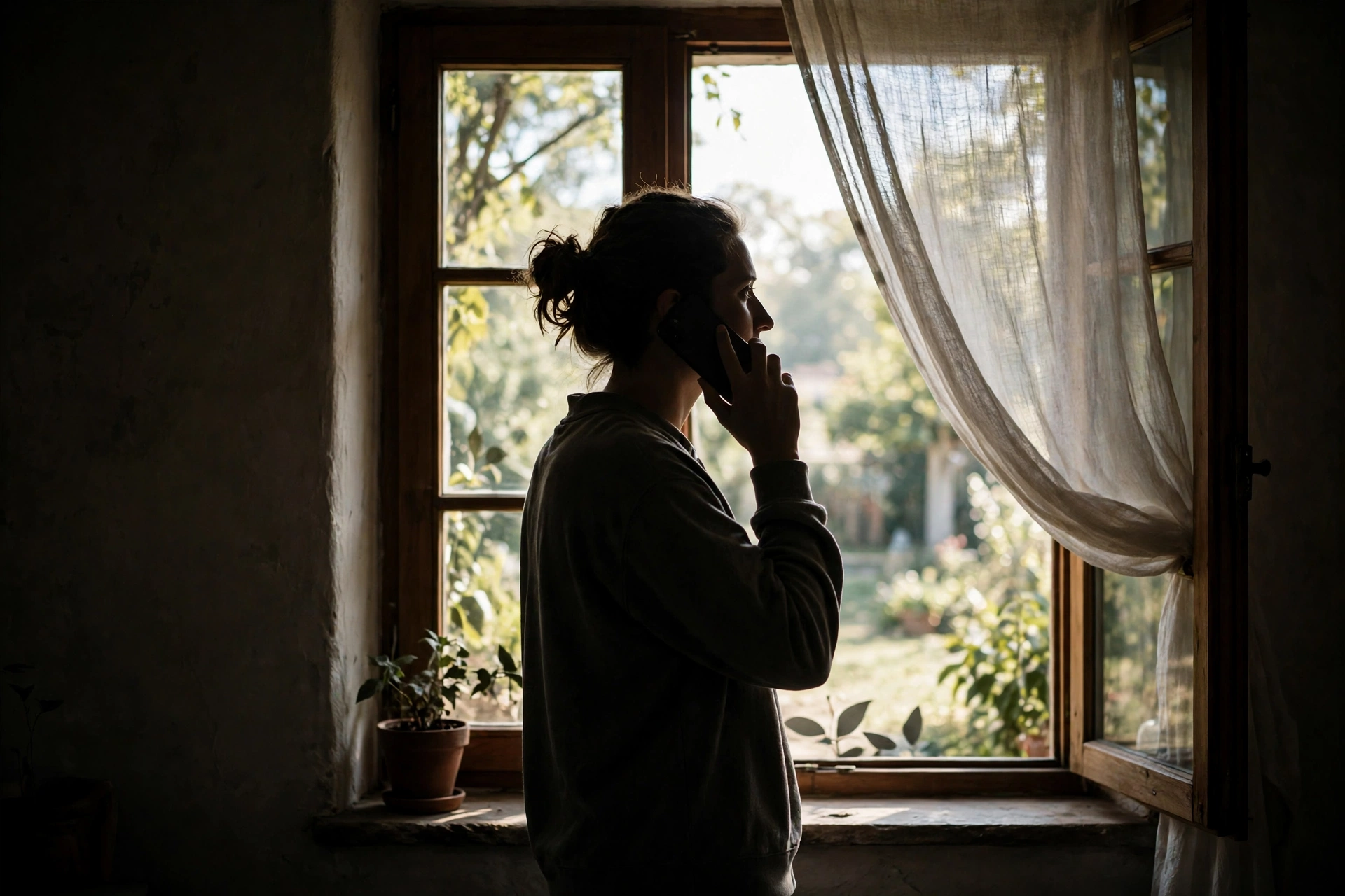 person reflecting on online privacy and consent after image-based abuse